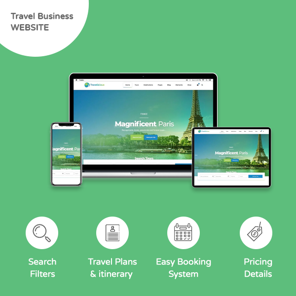 Travel Business Website - Banner