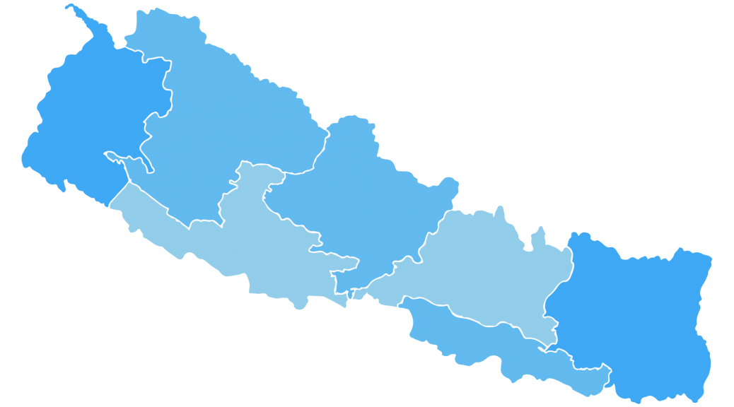 New map of nepal vector image -banner